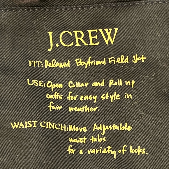 J. Crew Women’s Jacket Size XS Downtown Field Utility Navy Blue with Gold Snaps - Picture 11 of 13